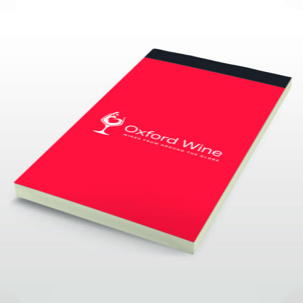 Oxford wine printed notepad red cover