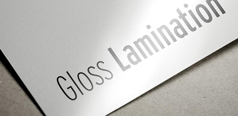 printed notepads gloss lamination