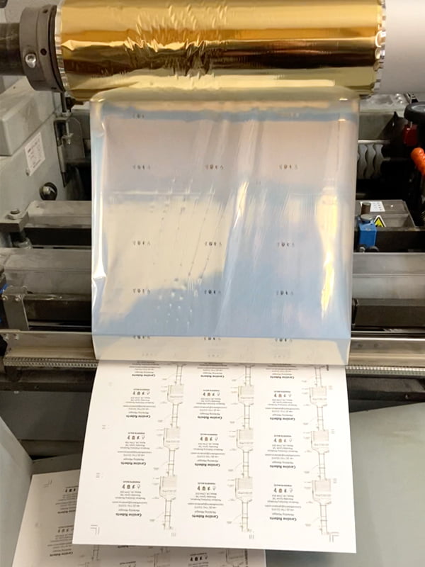 digital foiling on print