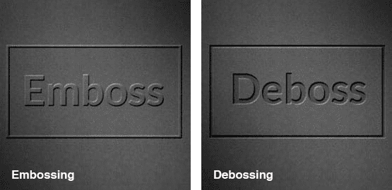 embossing debossing